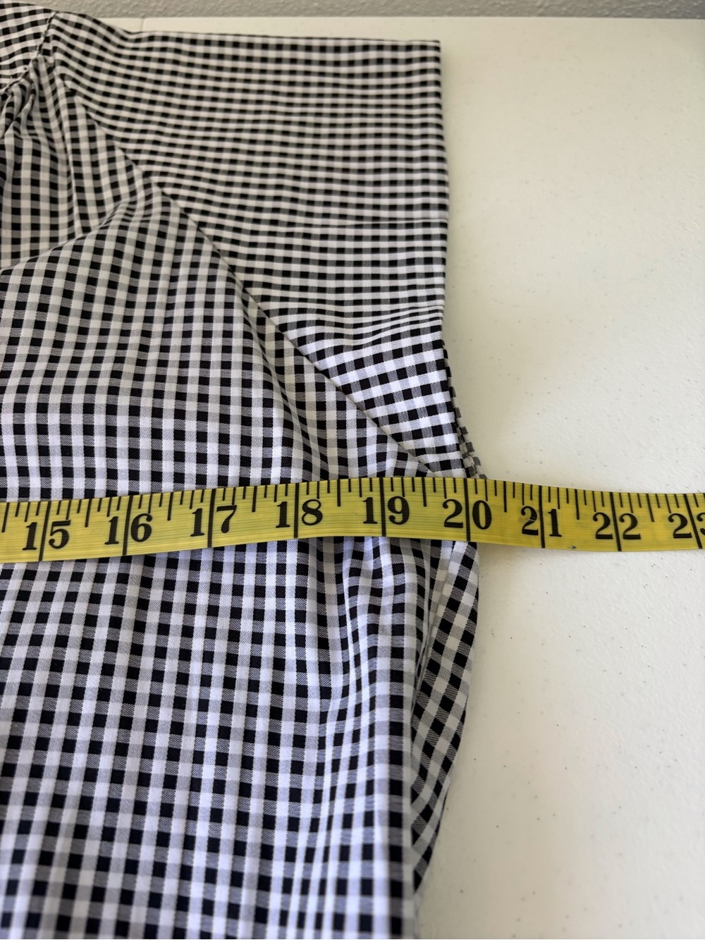 Tyler Boe Medium Black White Gingham Tier Babydoll Mini Dress Cotton Tie V Neck - Picture 11 of 12